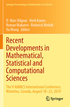 Couverture de l’ouvrage Recent Developments in Mathematical, Statistical and Computational Sciences