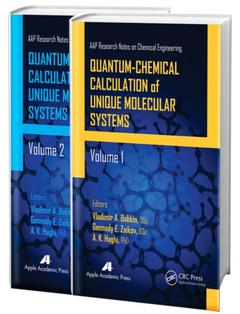 Couverture de l’ouvrage Quantum-Chemical Calculation of Unique Molecular Systems, Two-Volume Set
