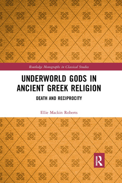 Couverture de l’ouvrage Underworld Gods in Ancient Greek Religion