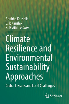 Couverture de l’ouvrage Climate Resilience and Environmental Sustainability Approaches