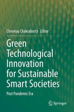 Couverture de l’ouvrage Green Technological Innovation for Sustainable Smart Societies