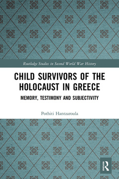 Couverture de l’ouvrage Child Survivors of the Holocaust in Greece