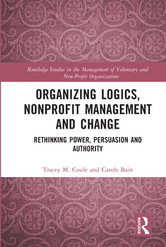 Cover of the book Organizing Logics, Nonprofit Management and Change