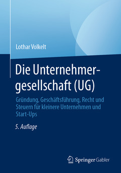 Couverture de l’ouvrage Die Unternehmergesellschaft (UG)