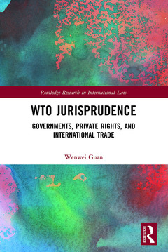 Cover of the book WTO Jurisprudence