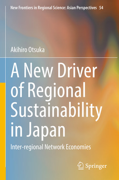 Couverture de l’ouvrage A New Driver of Regional Sustainability in Japan
