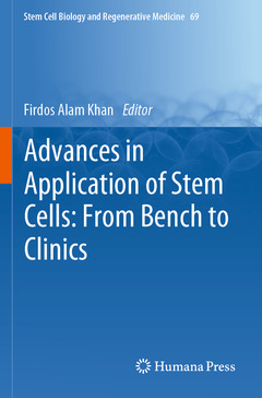 Couverture de l’ouvrage Advances in Application of Stem Cells: From Bench to Clinics