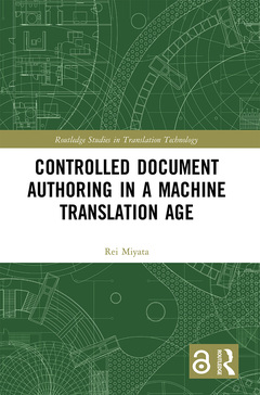Couverture de l’ouvrage Controlled Document Authoring in a Machine Translation Age