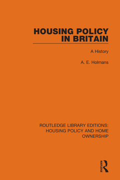 Couverture de l’ouvrage Housing Policy in Britain