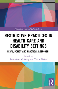Couverture de l’ouvrage Restrictive Practices in Health Care and Disability Settings