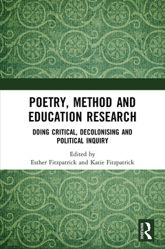 Couverture de l’ouvrage Poetry, Method and Education Research