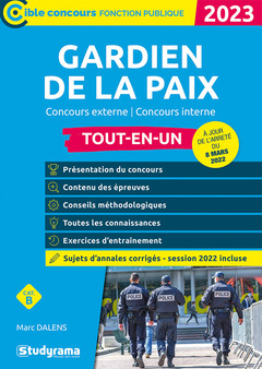 Cover of the book Gardien de la paix – Tout-en-un (Catégorie B – Concours 2023)