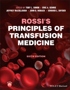 Couverture de l’ouvrage Rossi's Principles of Transfusion Medicine