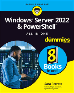 Couverture de l’ouvrage Windows Server 2022 & PowerShell All-in-One For Dummies