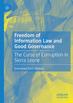 Couverture de l’ouvrage Freedom of Information Law and Good Governance