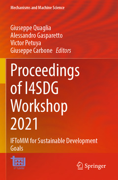 Couverture de l’ouvrage Proceedings of I4SDG Workshop 2021