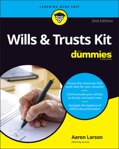 Couverture de l’ouvrage Wills & Trusts Kit For Dummies