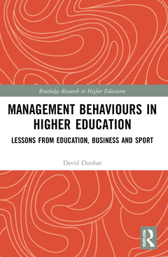 Couverture de l’ouvrage Management Behaviours in Higher Education