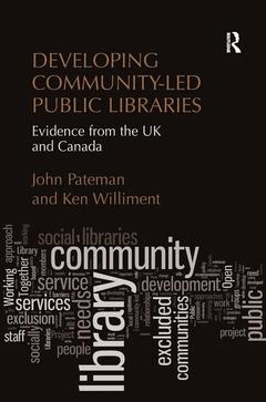 Couverture de l’ouvrage Developing Community-Led Public Libraries