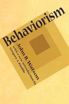 Couverture de l’ouvrage Behaviorism