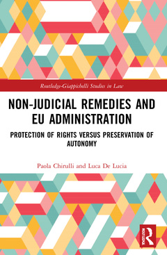 Couverture de l’ouvrage Non-Judicial Remedies and EU Administration