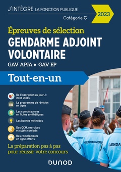 Cover of the book Epreuves de sélection Gendarme adjoint volontaire 2023