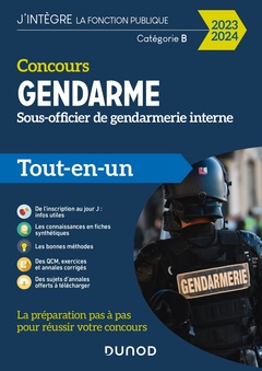 Cover of the book Concours Sous-officier de gendarmerie interne - 2023-2024