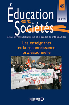 Cover of the book Éducation et Sociétés 2022/2 - 48 - Les enseignants et la reconnaissance professionnelle