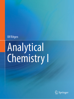 Couverture de l’ouvrage Analytical Chemistry I