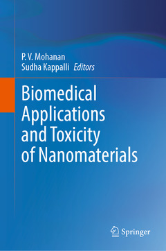 Couverture de l’ouvrage Biomedical Applications and Toxicity of Nanomaterials
