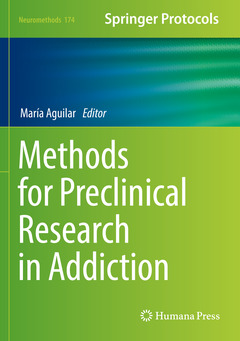 Couverture de l’ouvrage Methods for Preclinical Research in Addiction