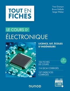 Couverture de l’ouvrage Le cours d'électronique - 3e éd.