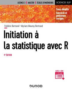 Couverture de l’ouvrage Initiation à la statistique avec R - 4e éd.
