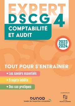 Couverture de l’ouvrage DSCG 4 - EXPERT - Comptabilité et audit 2023-2024
