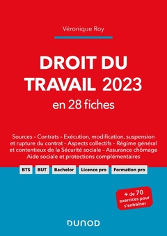 Cover of the book Droit du travail 2023 en 28 fiches