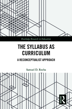Couverture de l’ouvrage The Syllabus as Curriculum