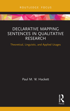 Couverture de l’ouvrage Declarative Mapping Sentences in Qualitative Research