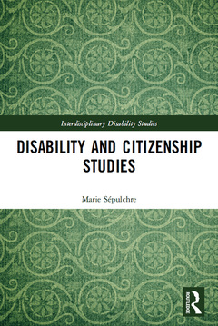 Couverture de l’ouvrage Disability and Citizenship Studies