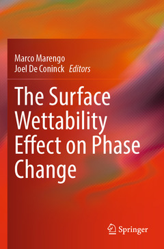 Couverture de l’ouvrage The Surface Wettability Effect on Phase Change