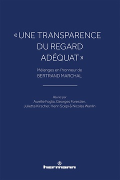 Couverture de l’ouvrage « Une transparence du regard adéquat »