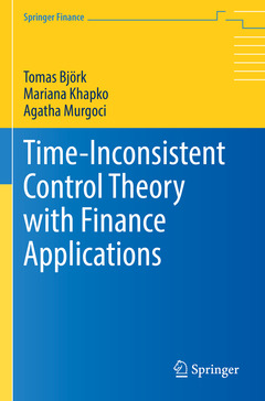 Couverture de l’ouvrage Time-Inconsistent Control Theory with Finance Applications