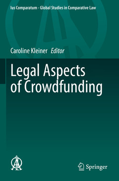 Couverture de l’ouvrage Legal Aspects of Crowdfunding