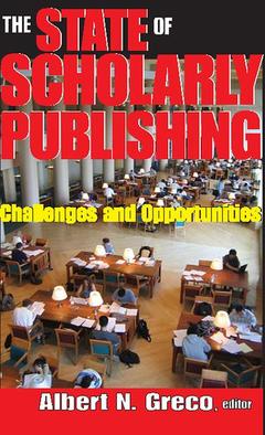 Couverture de l’ouvrage The State of Scholarly Publishing