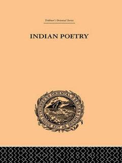 Couverture de l’ouvrage Indian Poetry