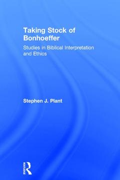 Couverture de l’ouvrage Taking Stock of Bonhoeffer