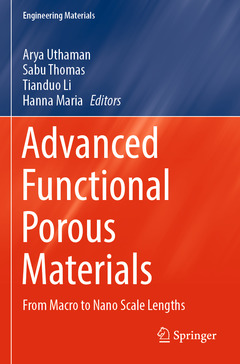 Couverture de l’ouvrage Advanced Functional Porous Materials
