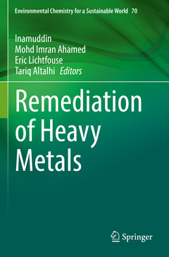 Couverture de l’ouvrage Remediation of Heavy Metals