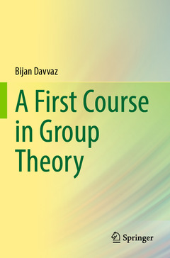 Couverture de l’ouvrage A First Course in Group Theory
