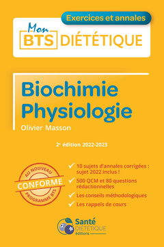Couverture de l’ouvrage Biochimie Physiologie