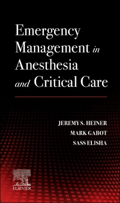 Couverture de l’ouvrage Emergency Management in Anesthesia and Critical Care